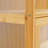 41.7" H 3-Tier Bamboo Curio Cabinet with Clear Acrylic Flip-Up Doors, 31.50" W x 12.60" D