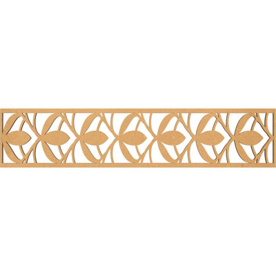 Moulure en bois aggloméré brut l 46 3/4 po x H 10 po x T 3/8 po