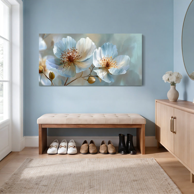 Fleurs, reproduction de peinture à l'huile sur toile, art mural pour salon, décoration de chambre à coucher