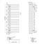 Naoma Designer Towel Rail Heated Towel Rails-734202446