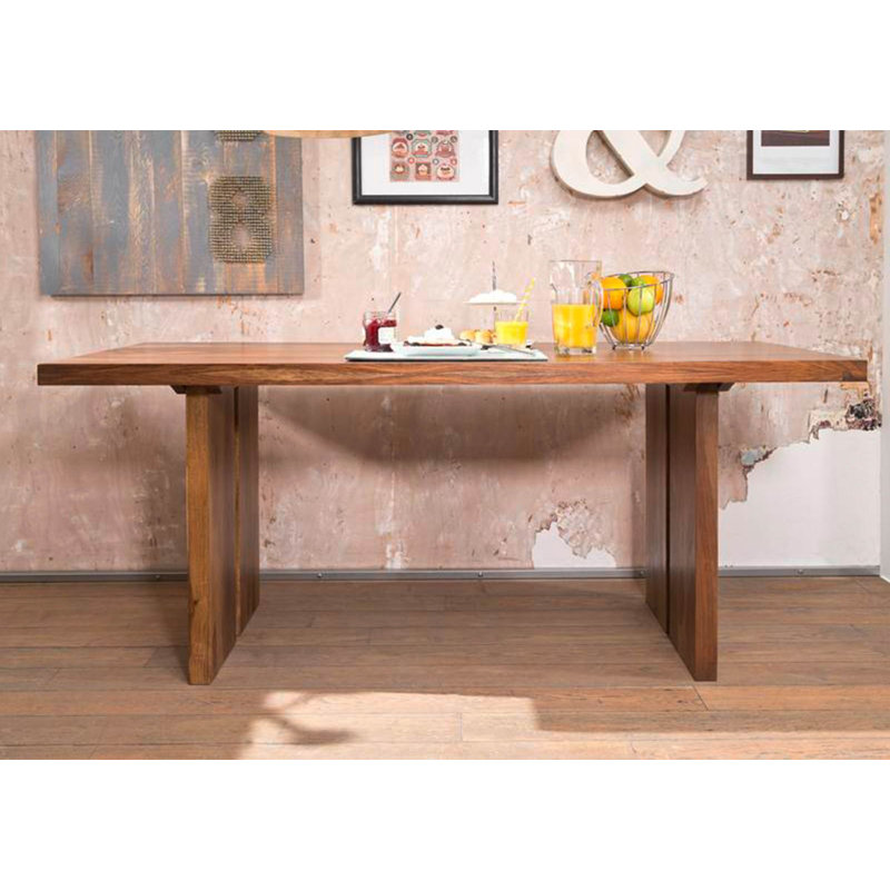 Sydney Solid Wood Dining Table, 76cm H x 180cm L x 90cm W