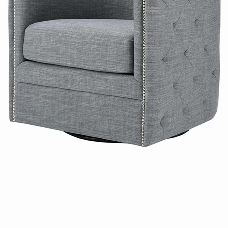 Fauteuil pivotant Capstone, Tissu gris