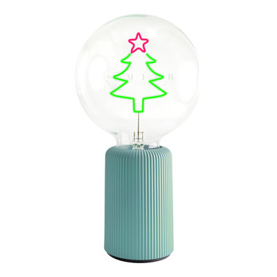 Ampoule XMAS TREE rouge / vert avec base Lampe de table PORTABLE Pop Nomad