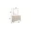 Miroir de style moderne Blaze en bois (miroir inclus seulement)-1429819084