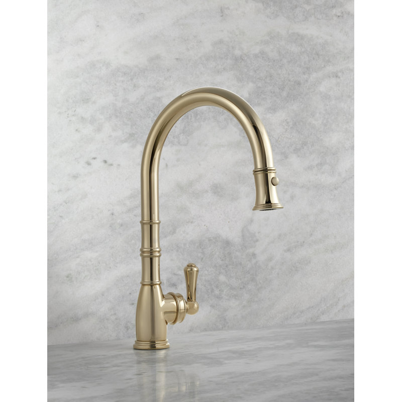 Georgian Era™ Pull-Down Bar Faucet, English Gold