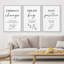 «Embrace change Dream Big Stay positive Minimal Botanical Inspirational Citation», reproduction d'art sur toile encadrée sur toile, 3 pièces-130550192-130550193