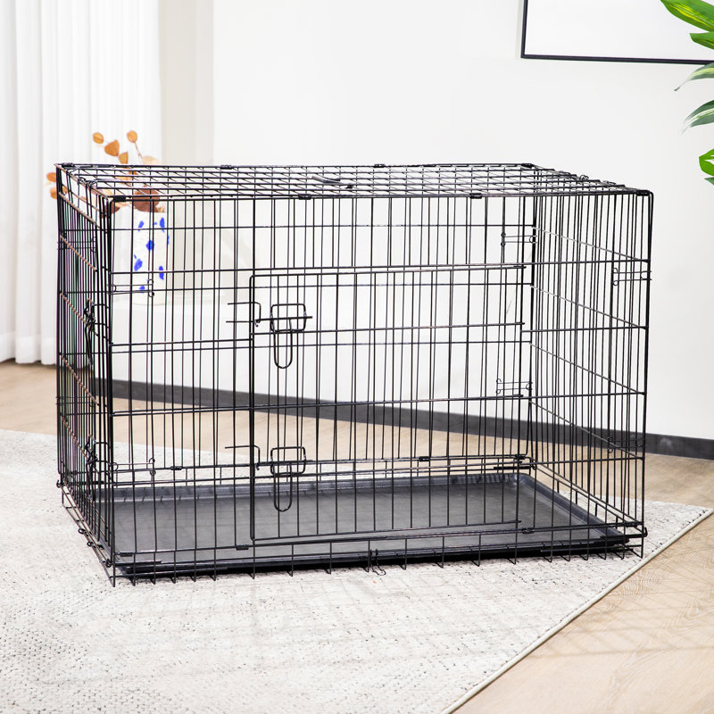 Caisse pour chien pliante pour animaux, H 28,74 po x l 42,12 po x P 26,77 po