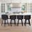 Logan Swivel Counter Stool With Upholstered Seat And Metal Frame, Set Of 4-449448660