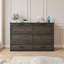 Grand lit escamotable de style ferme avec plateau de rangement pliable et station de charge-1825805259