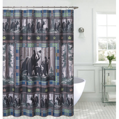 Rideau de douche Verdant Retreat Bear