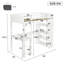 White Wooden Loft Bed 3FT with LED, Charging Ports, Storage Shelves & Study Space
