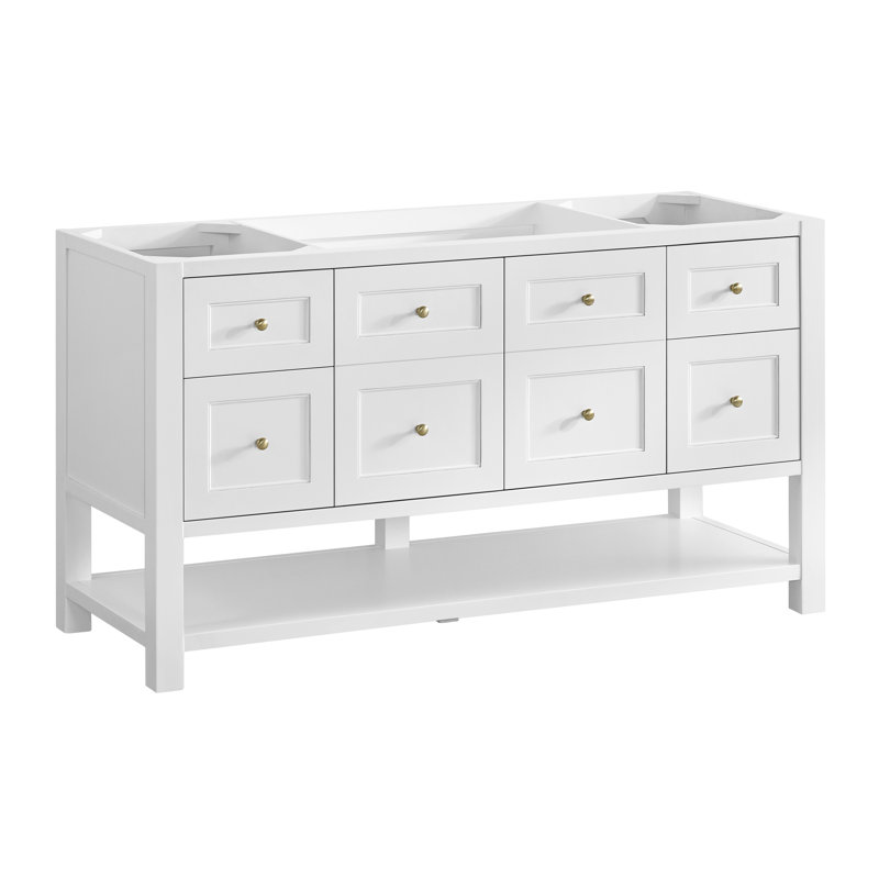 Breckenridge 59.88'' W Single Bathroom Vanity Base, Bright White