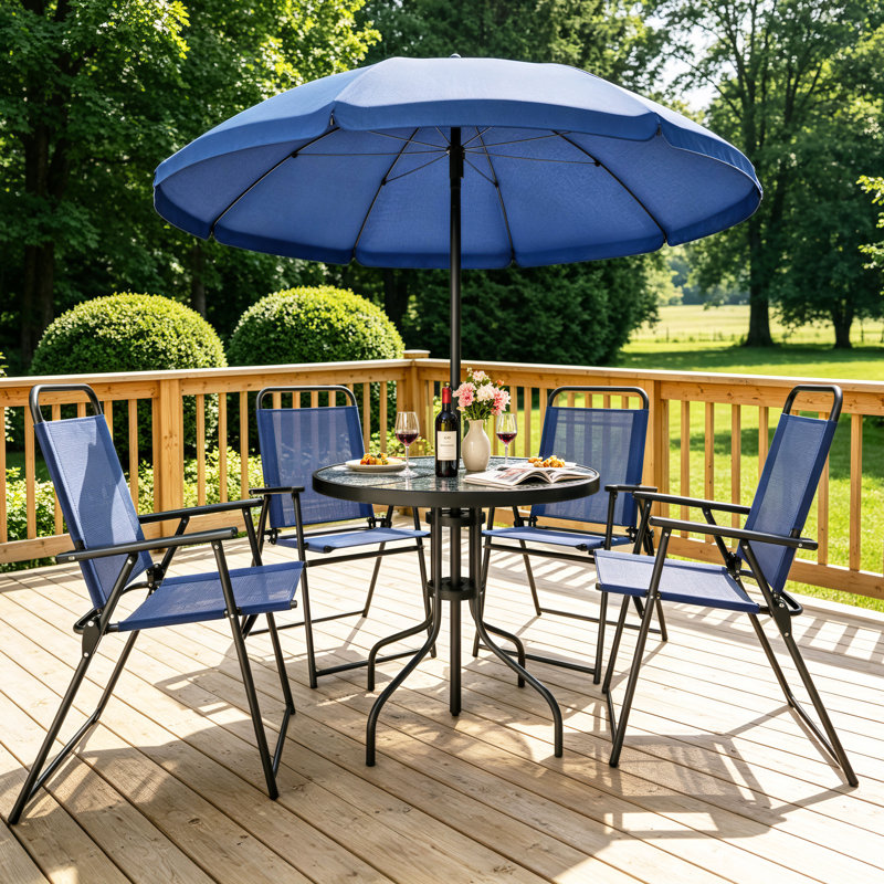 Ensemble de conversation pour 4 personnes, Blue