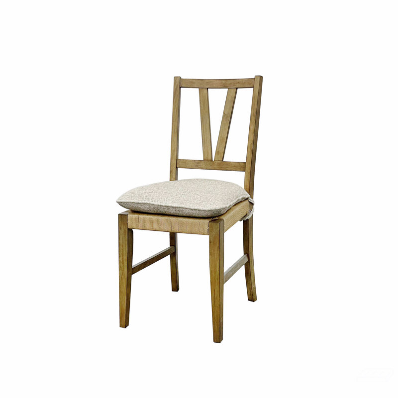 Chaise à dossier à lattes