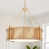 Gold with Rattan