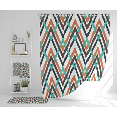Nenia Polyester Shower Curtain Set