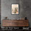 Décoration murale «Peach Spikes Shadowbox» par Notoriart, cadre noir, 21 x 31-259098833-259098836