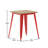 Harewood Square Commercial Indoor/Outdoor Poly Resin Restaurant Table with Steel Frame-797385367-797385361
