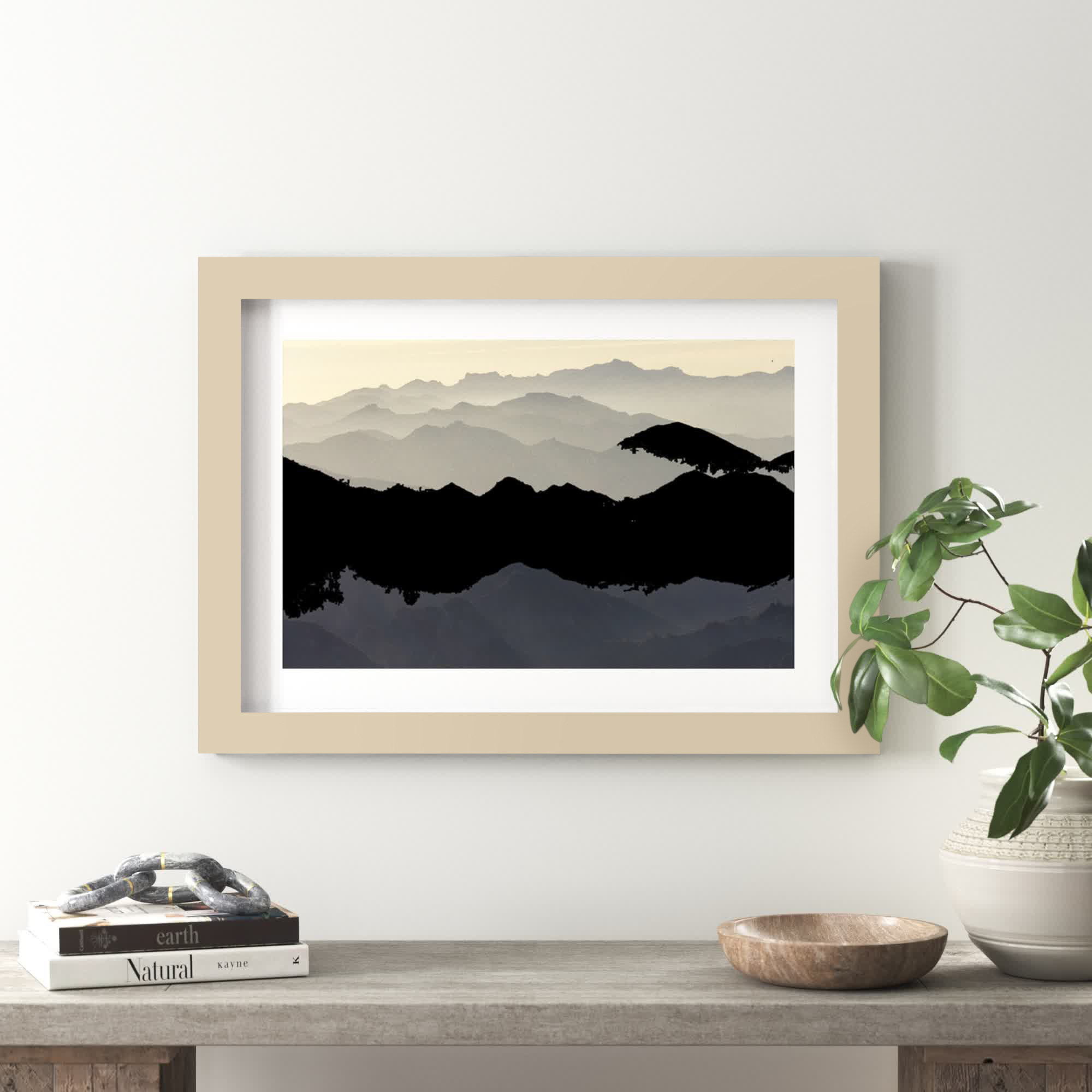 Santa Monica Mountains by Rob Sheppard Danita Delimont, 24" H x 33" W, Black