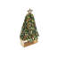 Bejeweled Xmas Napkin Ring Set in a Gift Box