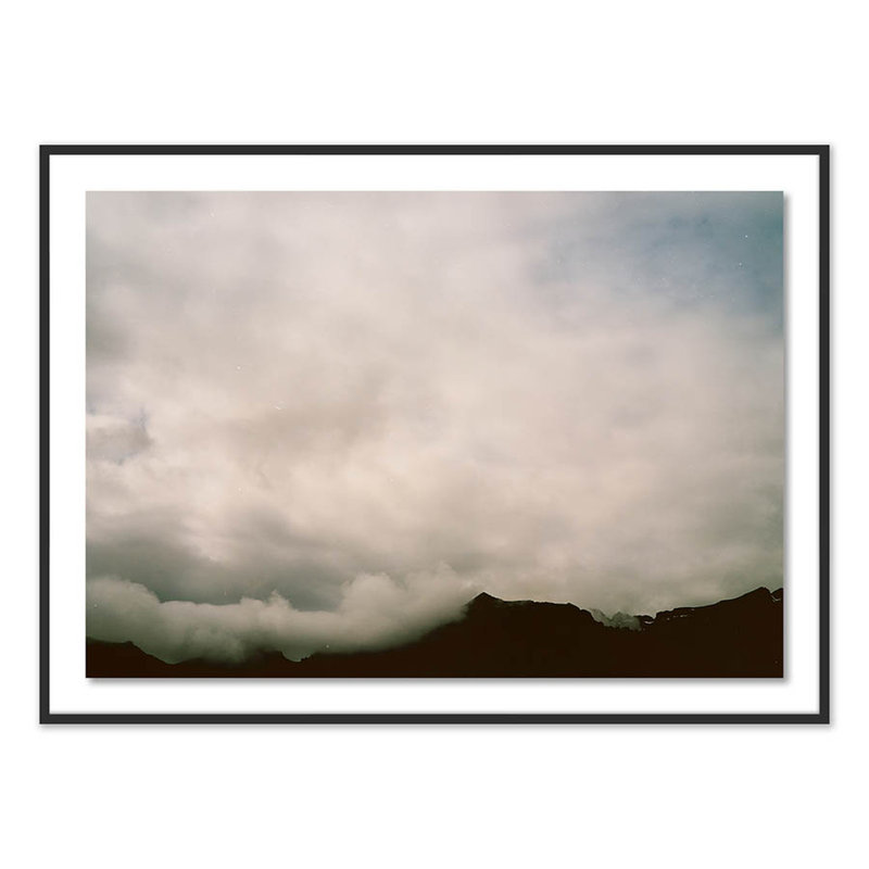 Clouds 5 Print by Riley Ryan, Black, 44" H x 60" W x 2.5" D