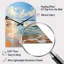 Grande plage horloge murale sarcelle-104240790