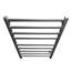 Chauffe-serviettes mural en acier 24 po x 40 po Kontour - Chrome, câblé, rails carrés-679267295-679266336-679267290
