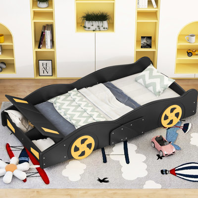 Twin Size Storage Bed In Race Car Style - Maximum Car-Shaped With Comfortable And Stylish For Bedroom Setup