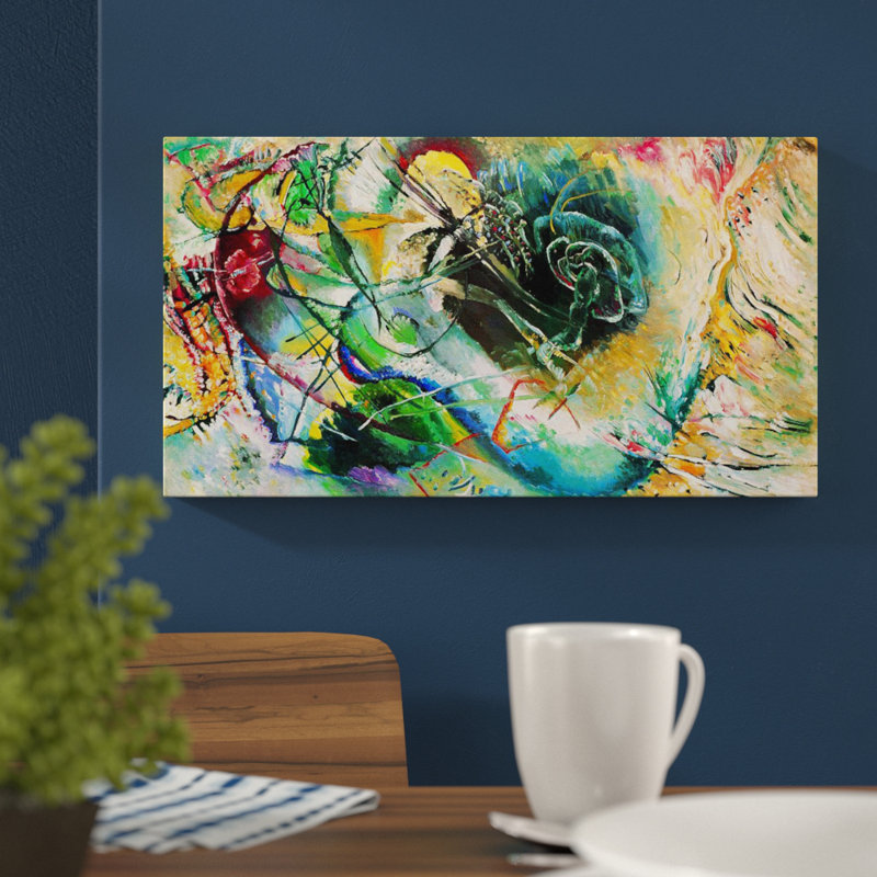 Wassily Kandinsky - Wrapped Canvas Painting, 78cm H x 140cm W x 1.8cm D