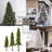 White Pine Artificial Christmas Tree with Multi-Colored Mini Lights