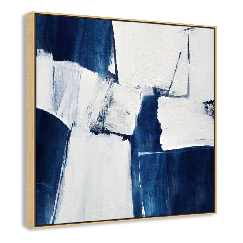 «Blue Midnight Plateau I» par Judith Shapiro, Naturel, H 41,5 po x l 41,5 po