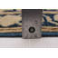 Tapis unique en laine de 1990 à motif rectangulaire de 6 pi 10 po x 11 pi 4 po Albinas