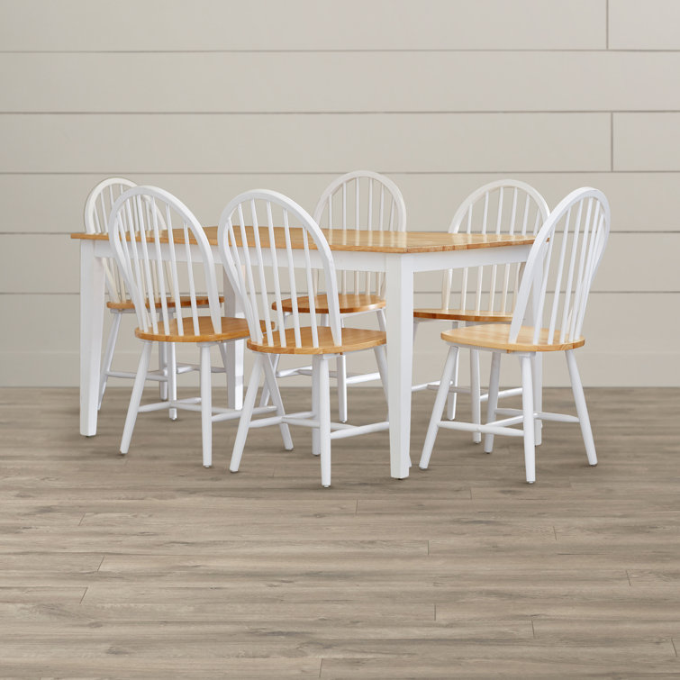 Kailyn 6 - Person Solid Wood Top Four Leg Dining Set