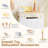  Aslee Toy Dishwasher Wooden Kitchen Toy for Kids Ages 3+, Realistic Dishwashing Playset with Dishes & Accessories, Interactive Cleaning Role Play for Play Kitchen