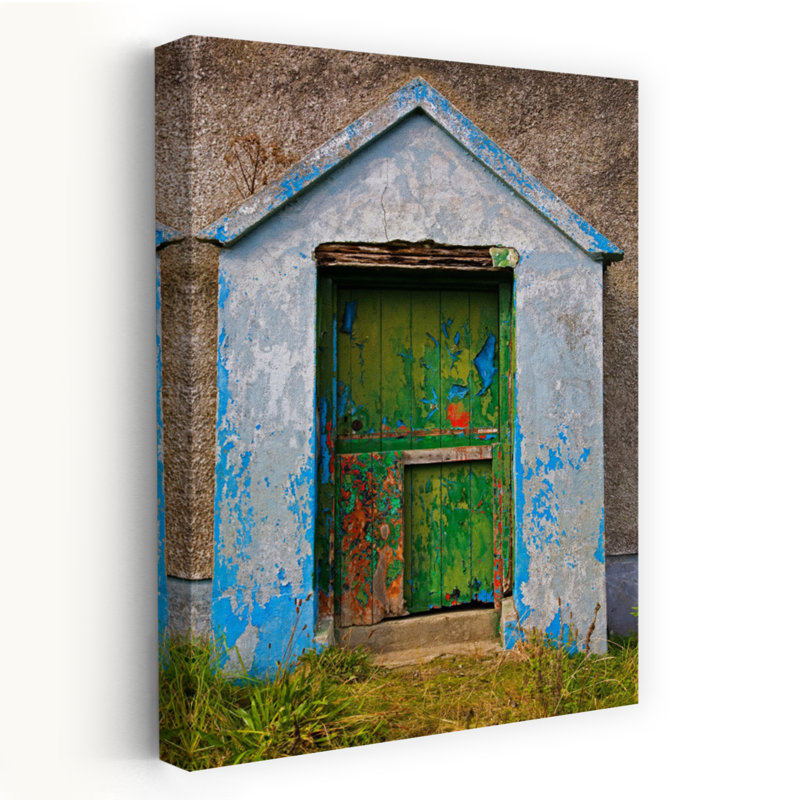 Peinture, effets, vieux chalet, comté de Bunmahon, Waterford, Irlande, architecture contemporaine, art, H 60 po x l 40 po