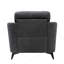 Chaise l 39 po en tissu gris-259595895