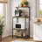 Gordon 23.6" Baker's Racks with Adjustable Shelf, Wood & Metal Kitchen Storage Shelf with Microwave Compatibility-740854698