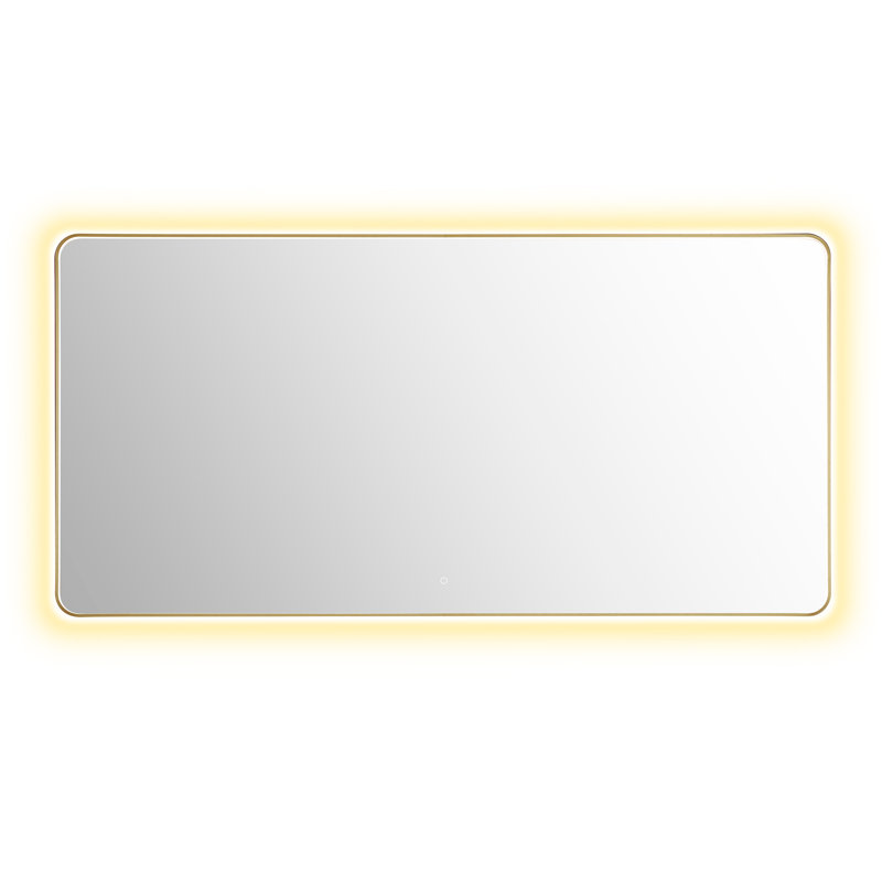 Dazzle Rectangular Anti-Fog Dimmable Modern Bathroom/Vanity LED Lighted Wall Mirror in Aluminum Framed, 42" x 84"