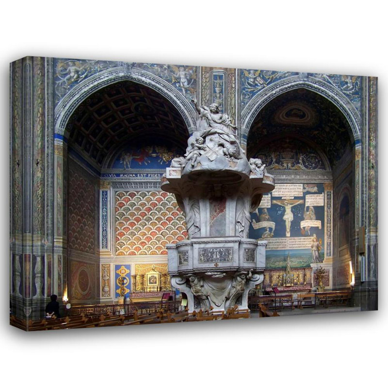 Chaire de la cathédrale Sainte-Cécile, H 19 po x l 24 po