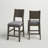 Hilry Upholstered Open Back Side Chair in Gray