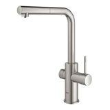 Blue Pull Out Single Handle Kitchen Faucet with Accessories