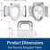 Elevated Comfort Toilet Seat With Handles For Seniors And Individuals With Mobility Issues - Easy Installation, Secure Fit For Round And Elongated Toilets, Enhanced Safety And Support