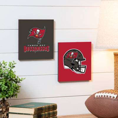 Tampa Bay Buccaneers sur plastique / acrylique, 2 pièces