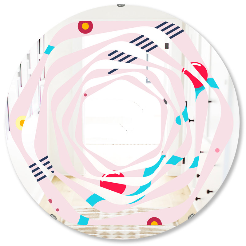 Miroir mural Whirl, H 31,5 po x l po