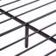 Lit double tapissier en velours double, gris