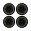 Christmas Berries Vegan Leather Round Coasters-1725225289