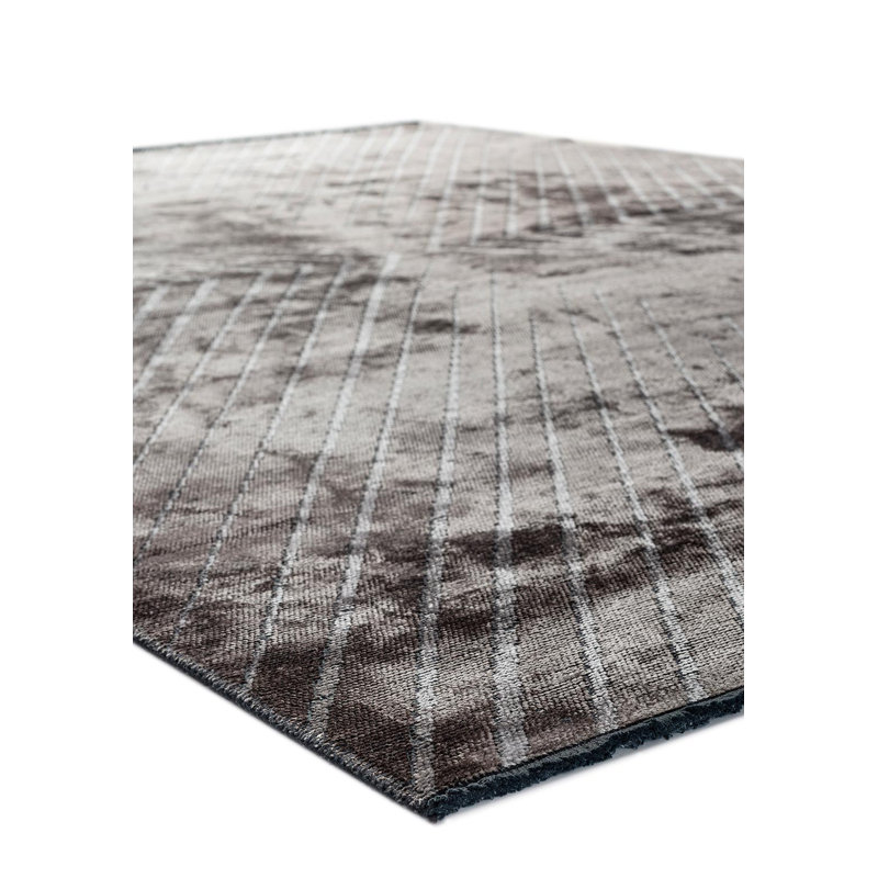 Rapture Chevron Area Rug in Gray, Rectangle 6'7" x 8'3"
