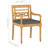 3 - Person Teak Wood Patio Dining Set with Rectangular Table , Cushions Included-68706474