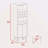 8-Bottle 2-Shelf Bar Cabinet