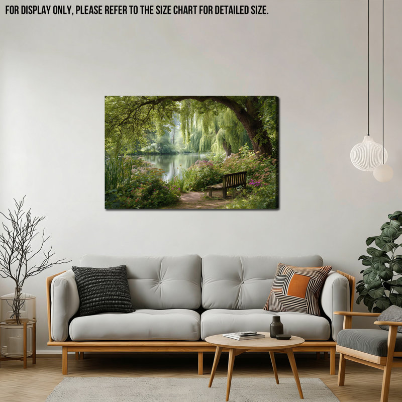 Art mural sur toile Tranquil Nature Scene, H 24 po x l 36 po